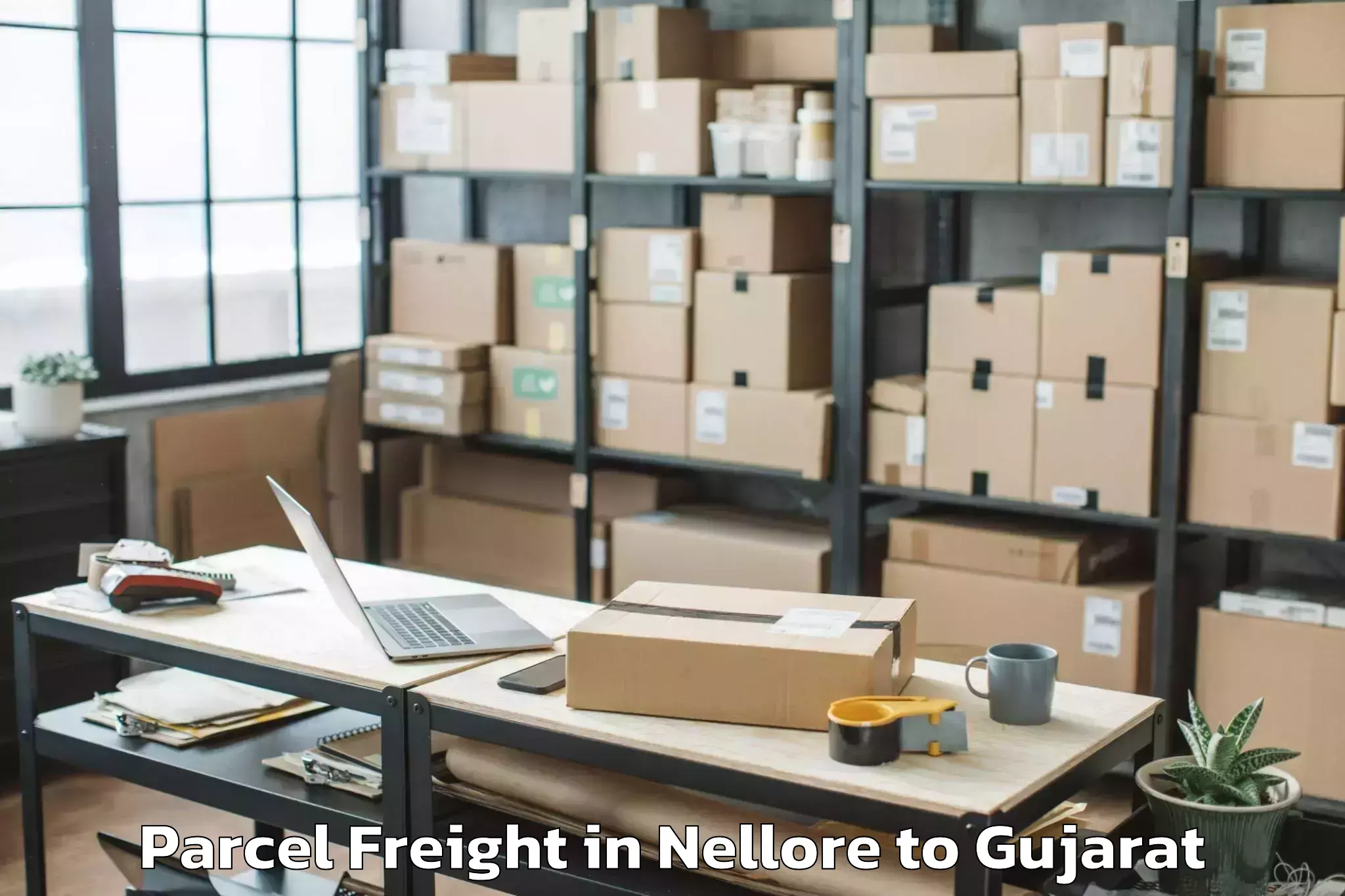 Discover Nellore to Indus University Ahmedabad Parcel Freight